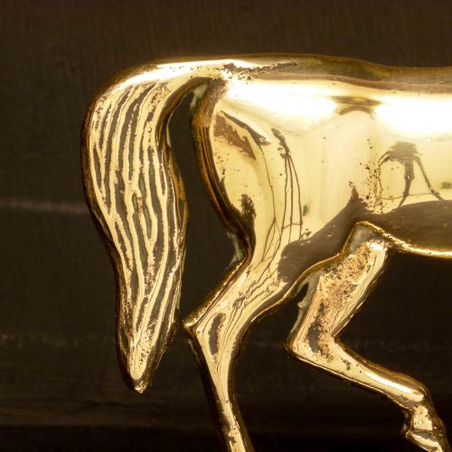 VICTORIAN BRASS HORSE DOORSTOP - ADDITIONAL PHOTO 4