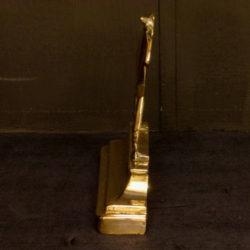 VICTORIAN BRASS HORSE DOORSTOP - ADDITIONAL PHOTO 5