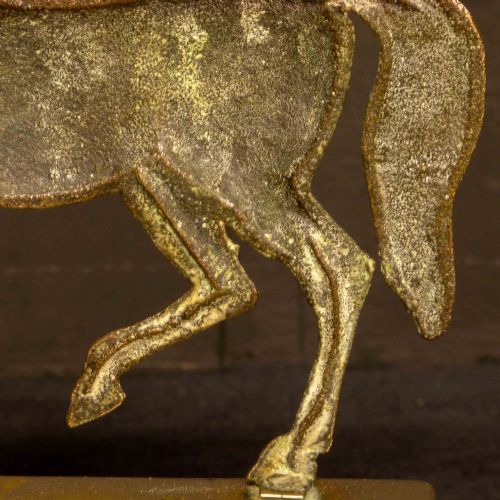 VICTORIAN BRASS HORSE DOORSTOP - ADDITIONAL PHOTO 7