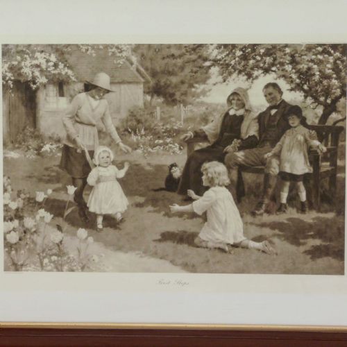 VICTORIAN PRINT FIRST STEPS - ADDITIONAL PHOTO 1