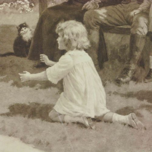 VICTORIAN PRINT FIRST STEPS - ADDITIONAL PHOTO 4