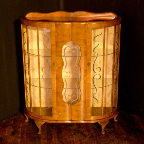 walnut art deco cabinet - CATEGORY: ANTIQUE CABINETS - DATED 1930