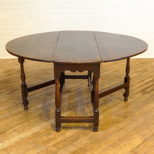 georgian oak gateleg table - CATEGORY: ANTIQUE TABLES - DATED 1700