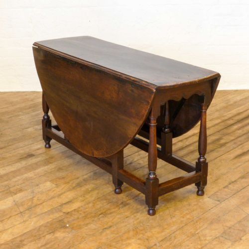 GEORGIAN OAK GATELEG TABLE - ADDITIONAL PHOTO 1