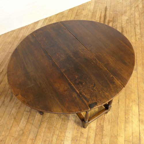 GEORGIAN OAK GATELEG TABLE - ADDITIONAL PHOTO 2