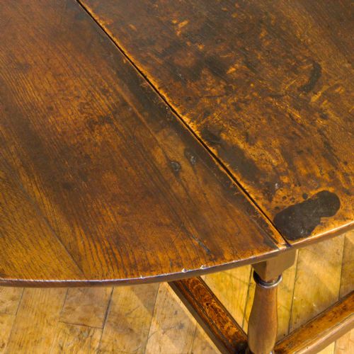 GEORGIAN OAK GATELEG TABLE - ADDITIONAL PHOTO 3