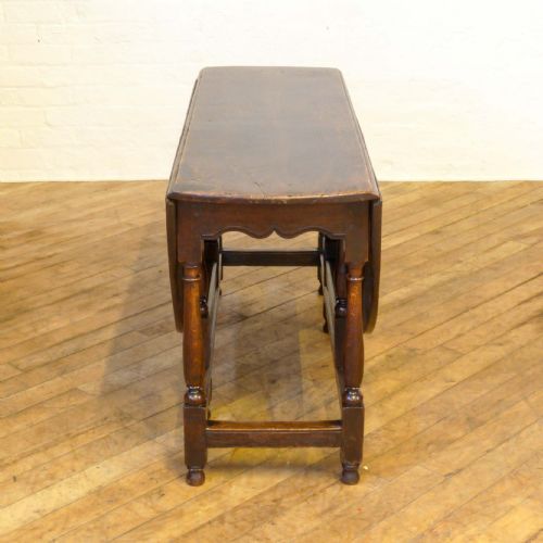 GEORGIAN OAK GATELEG TABLE - ADDITIONAL PHOTO 4