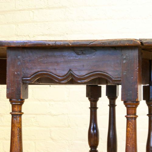 GEORGIAN OAK GATELEG TABLE - ADDITIONAL PHOTO 5