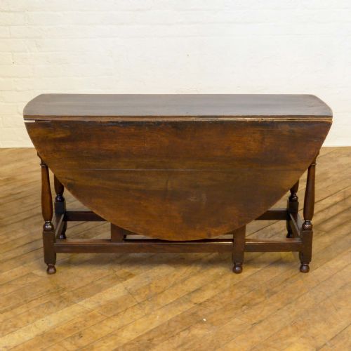 GEORGIAN OAK GATELEG TABLE - ADDITIONAL PHOTO 7