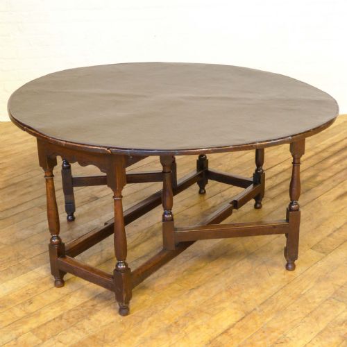 GEORGIAN OAK GATELEG TABLE - ADDITIONAL PHOTO 9