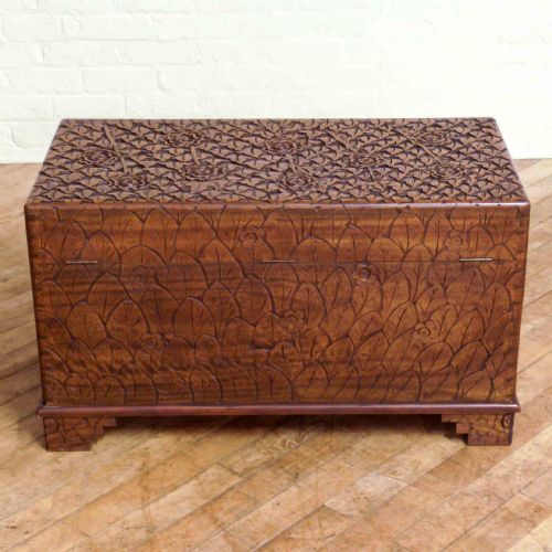 CARVED CAMPHOR WOOD TRUNK - ADDITIONAL PHOTO 10