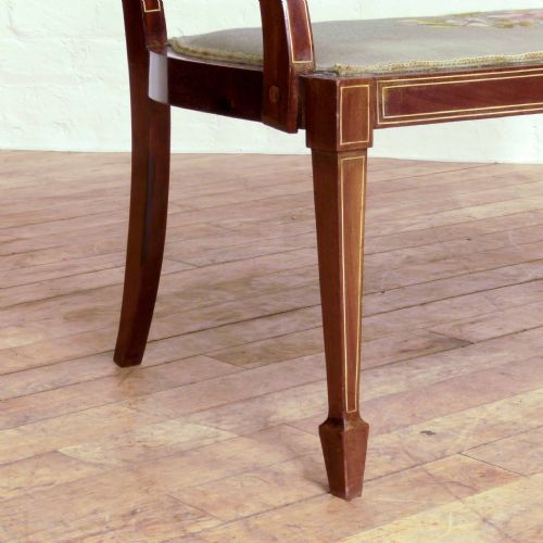 EDWARDIAN ROSEWOOD SALON SOFA - ADDITIONAL PHOTO 3