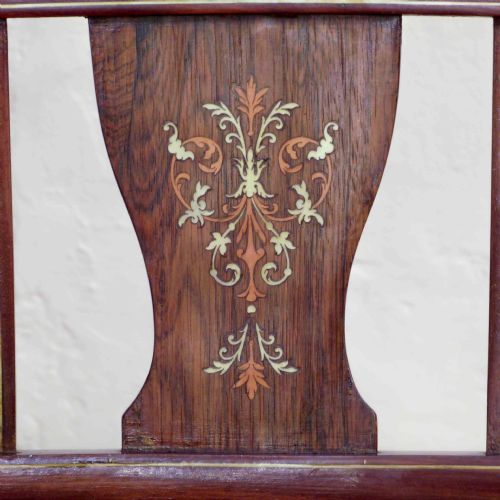 EDWARDIAN ROSEWOOD SALON SOFA - ADDITIONAL PHOTO 4