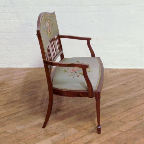 EDWARDIAN ROSEWOOD SALON SOFA - ADDITIONAL PHOTO 6