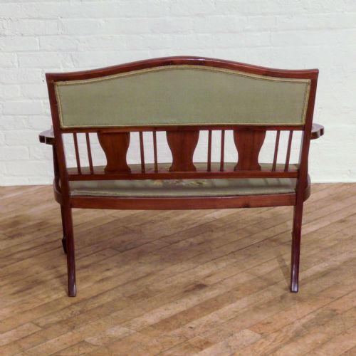 EDWARDIAN ROSEWOOD SALON SOFA - ADDITIONAL PHOTO 7
