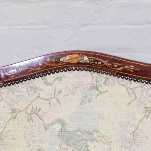 EDWARDIAN MAHOGANY BOUDOIR SOFA - ADDITIONAL PHOTO 7