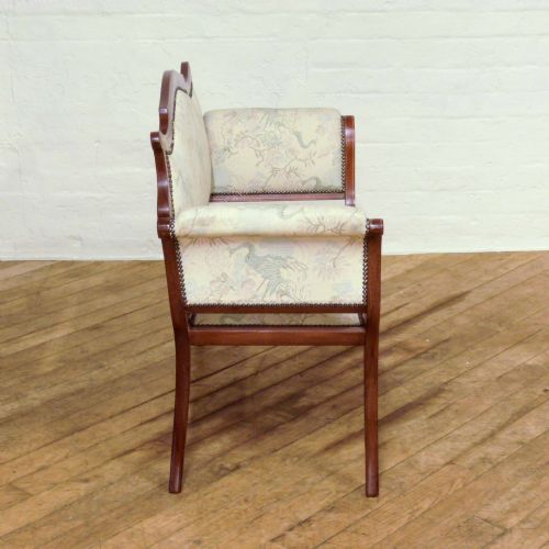 EDWARDIAN MAHOGANY BOUDOIR SOFA - ADDITIONAL PHOTO 8