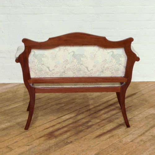 EDWARDIAN MAHOGANY BOUDOIR SOFA - ADDITIONAL PHOTO 9
