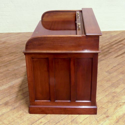 EDWARDIAN MAHOGANY ROLLTOP DESK - ADDITIONAL PHOTO 13