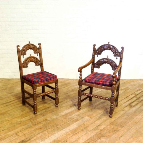 SET OF 8 VICTORIAN DERBYSHIRE STYLE CHAIRS - ADDITIONAL PHOTO 10