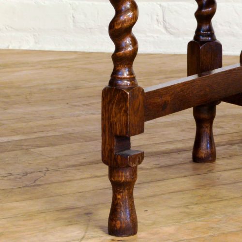 OAK GATELEG TABLE WITH CARVED TOP - ADDITIONAL PHOTO 7