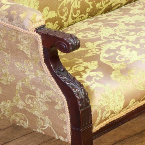 VICTORIAN MAHOGANY SOFA - ADDITIONAL PHOTO 4