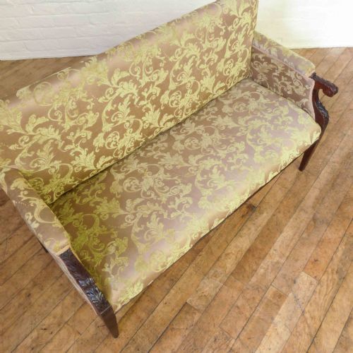VICTORIAN MAHOGANY SOFA - ADDITIONAL PHOTO 1