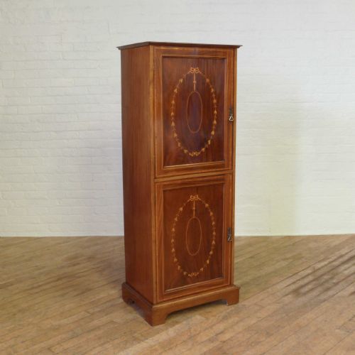 inlaid twodoor cupboard - CATEGORY: ANTIQUE CUPBOARDS - DATED 1900