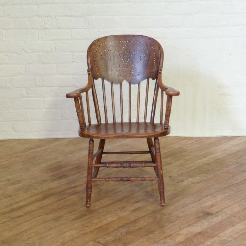 EDWARDIAN BENTWOOD STYLE ARMCHAIR - ADDITIONAL PHOTO 1