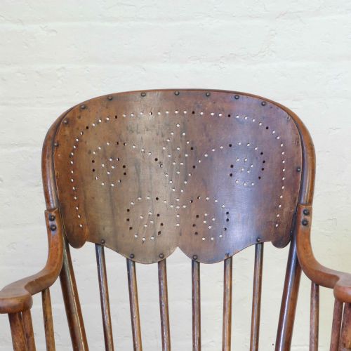 EDWARDIAN BENTWOOD STYLE ARMCHAIR - ADDITIONAL PHOTO 2