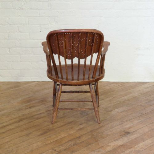EDWARDIAN BENTWOOD STYLE ARMCHAIR - ADDITIONAL PHOTO 6
