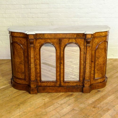 victorian walnut credenza - CATEGORY: ANTIQUE SIDEBOARDS - DATED VICTORIAN