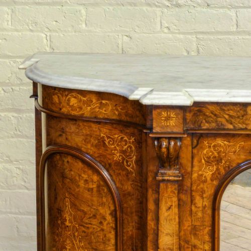 VICTORIAN WALNUT CREDENZA - ADDITIONAL PHOTO 4