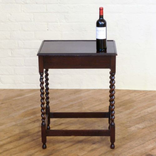 JACOBEAN STYLE OAK OCCASIONAL TABLE - ADDITIONAL PHOTO 1