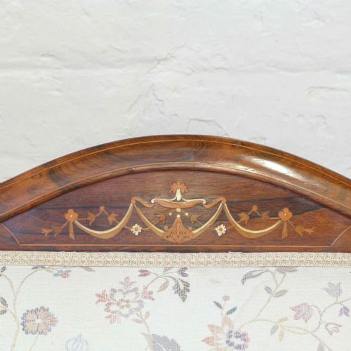 EDWARDIAN ROSEWOOD INLAID SOFA - ADDITIONAL PHOTO 6