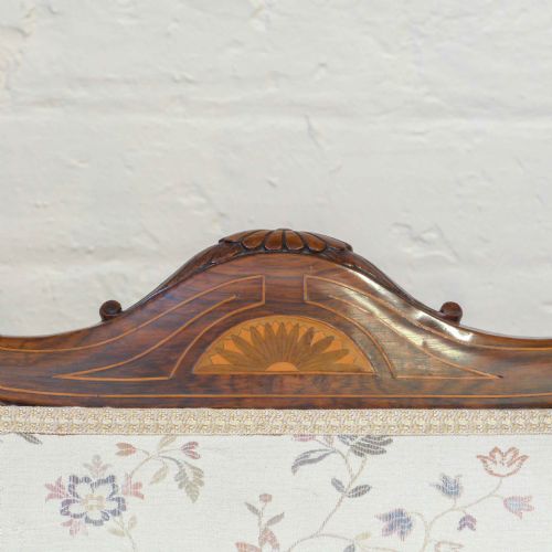 EDWARDIAN ROSEWOOD INLAID SOFA - ADDITIONAL PHOTO 7
