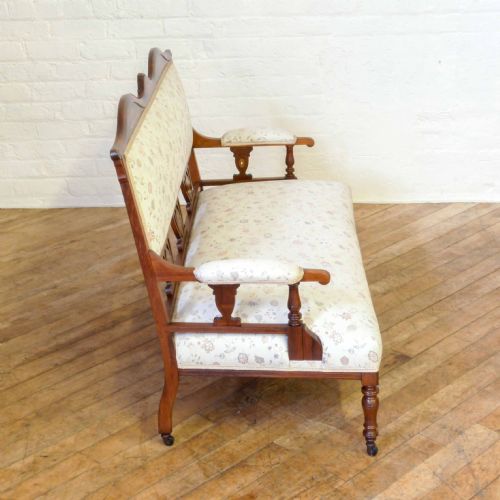 EDWARDIAN ROSEWOOD INLAID SOFA - ADDITIONAL PHOTO 9