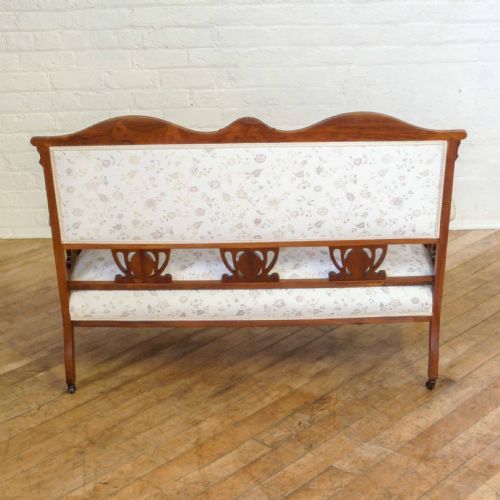 EDWARDIAN ROSEWOOD INLAID SOFA - ADDITIONAL PHOTO 10