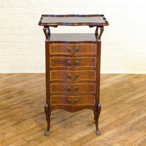 EDWARDIAN MAHOGANY MUSIC CABINET - ADDITIONAL PHOTO 1