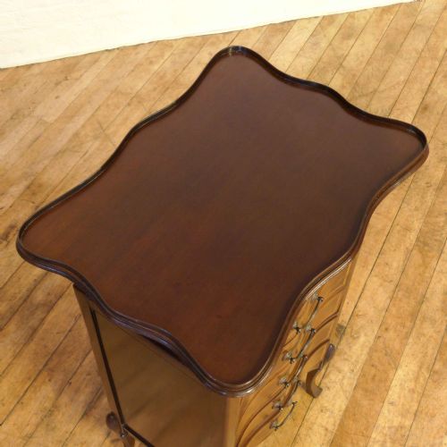 EDWARDIAN MAHOGANY MUSIC CABINET - ADDITIONAL PHOTO 6
