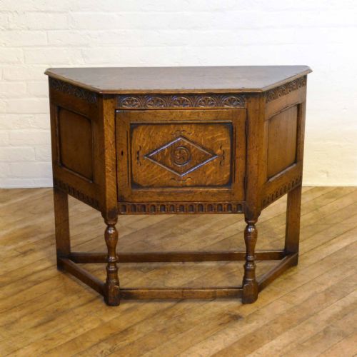 victorian 17th century style oak credence table - CATEGORY: ANTIQUE FURNITURE - DATED VICTORIAN