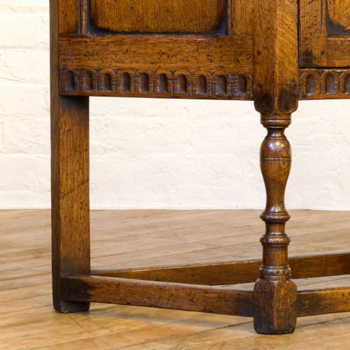 VICTORIAN 17TH CENTURY STYLE OAK CREDENCE TABLE - ADDITIONAL PHOTO 5