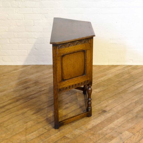 VICTORIAN 17TH CENTURY STYLE OAK CREDENCE TABLE - ADDITIONAL PHOTO 8