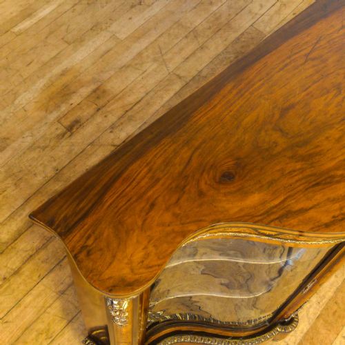 VICTORIAN ORMOLU MOUNTED WALNUT CREDENZA - ADDITIONAL PHOTO 8