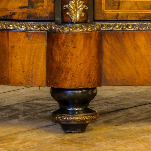 VICTORIAN ORMOLU MOUNTED WALNUT CREDENZA - ADDITIONAL PHOTO 7