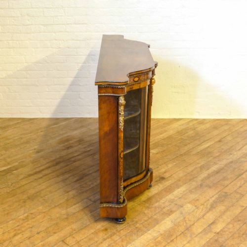 VICTORIAN ORMOLU MOUNTED WALNUT CREDENZA - ADDITIONAL PHOTO 9