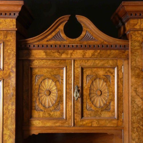 VICTORIAN BURR WALNUT PRINCESS WARDROBE - ADDITIONAL PHOTO 3