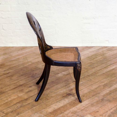 PAIR OF VICTORIAN PAPIERMCH CHAIRS - ADDITIONAL PHOTO 7