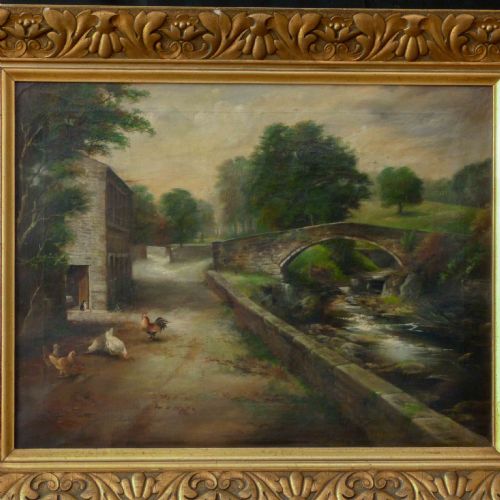 A CHARACTERFUL VICTORIAN OIL ON CANVAS - ADDITIONAL PHOTO 1