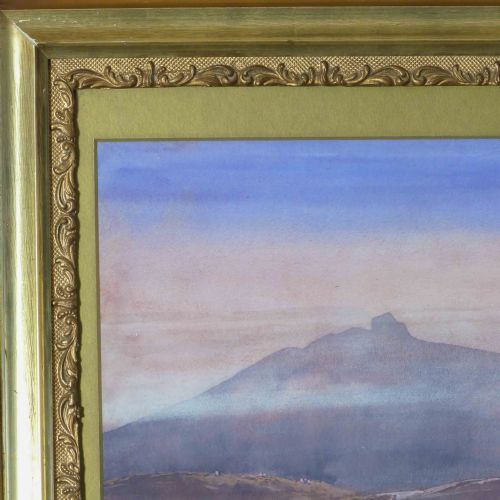 VICTORIAN WATERCOLOUR EVENING ON DARTMOOR - ADDITIONAL PHOTO 3